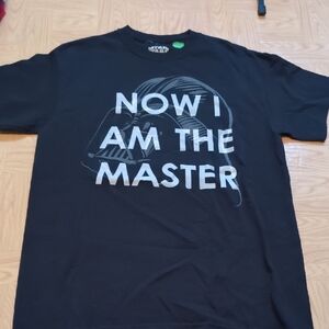 Star Wars 'Now I Am The Master' Darth Vader Black Tee